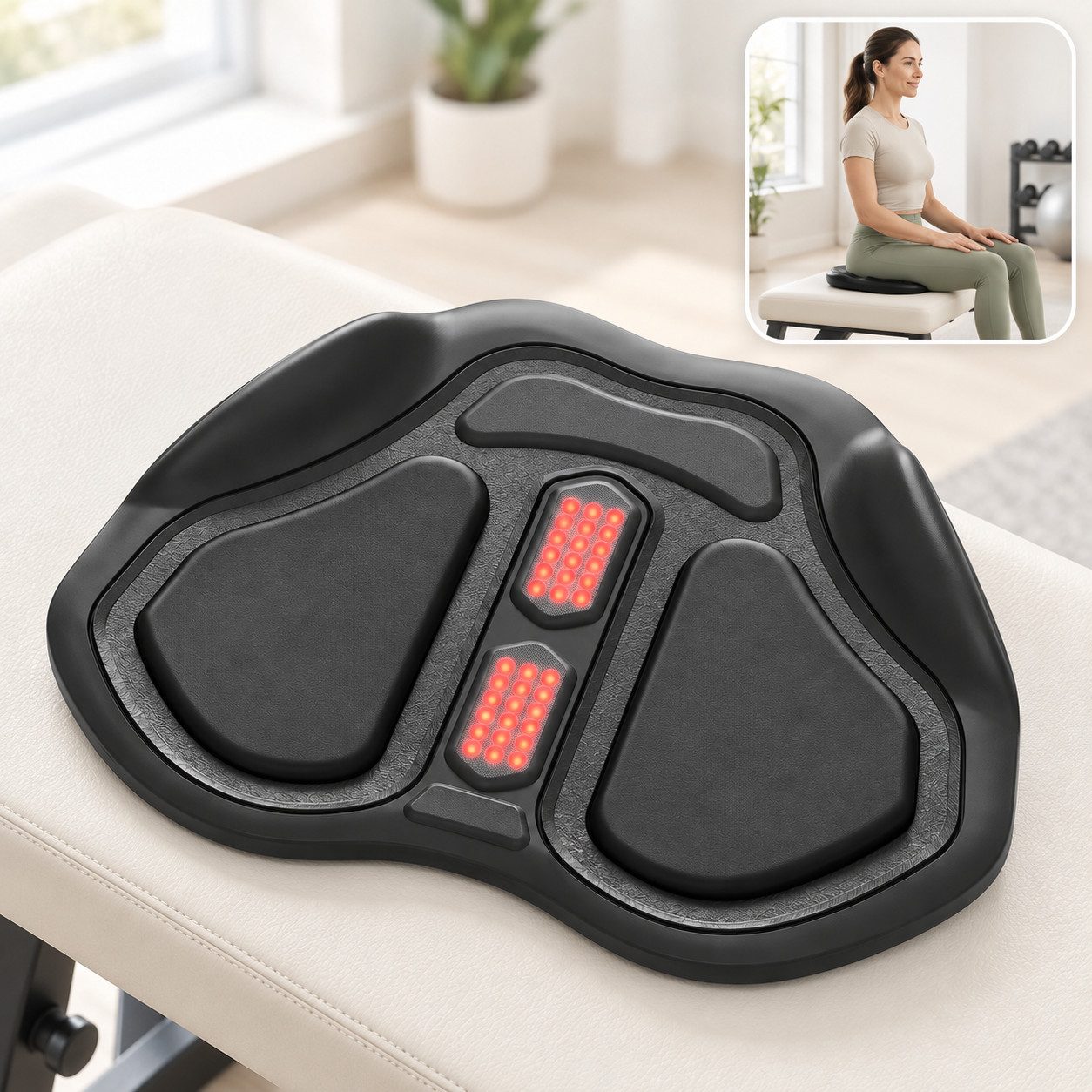 ibettertec EMS-Po-Trainer Gesäßmuskel-Trainer & Massagegerät 9 Programme, 20 Intensitäten, (wiederaufladbar für Muskelaufbau & Entspannung, elektrischer Po-Massager für Damen & Herren), Ein perfektes Geschenk, ideal für die ganze Familie