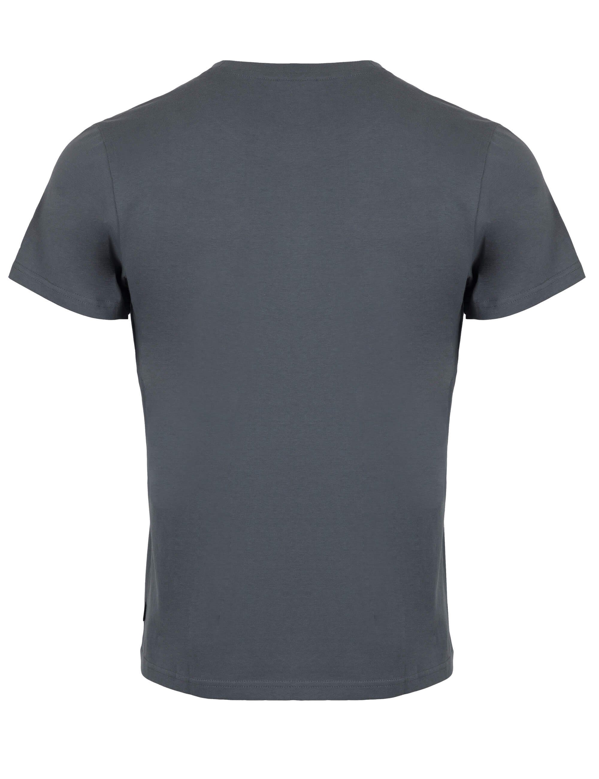 % (1-tlg) 100 anthra T-Shirt ROADSIGN und Logoprint Rundhalsausschnitt, mit australia Logo-Aufdruck Baumwolle