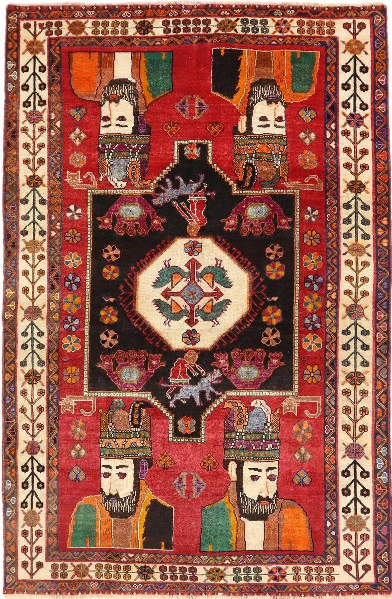 Orientteppich Shiraz 160x248 Handgeknüpfter Orientteppich / Perserteppich, Nain Trading, rechteckig, Höhe: 10 mm