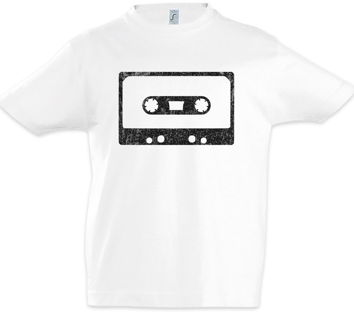 Print-Shirt Cassette Tape I Kinder T-Shirt Gitarre Band Musik Punk Death Heavy