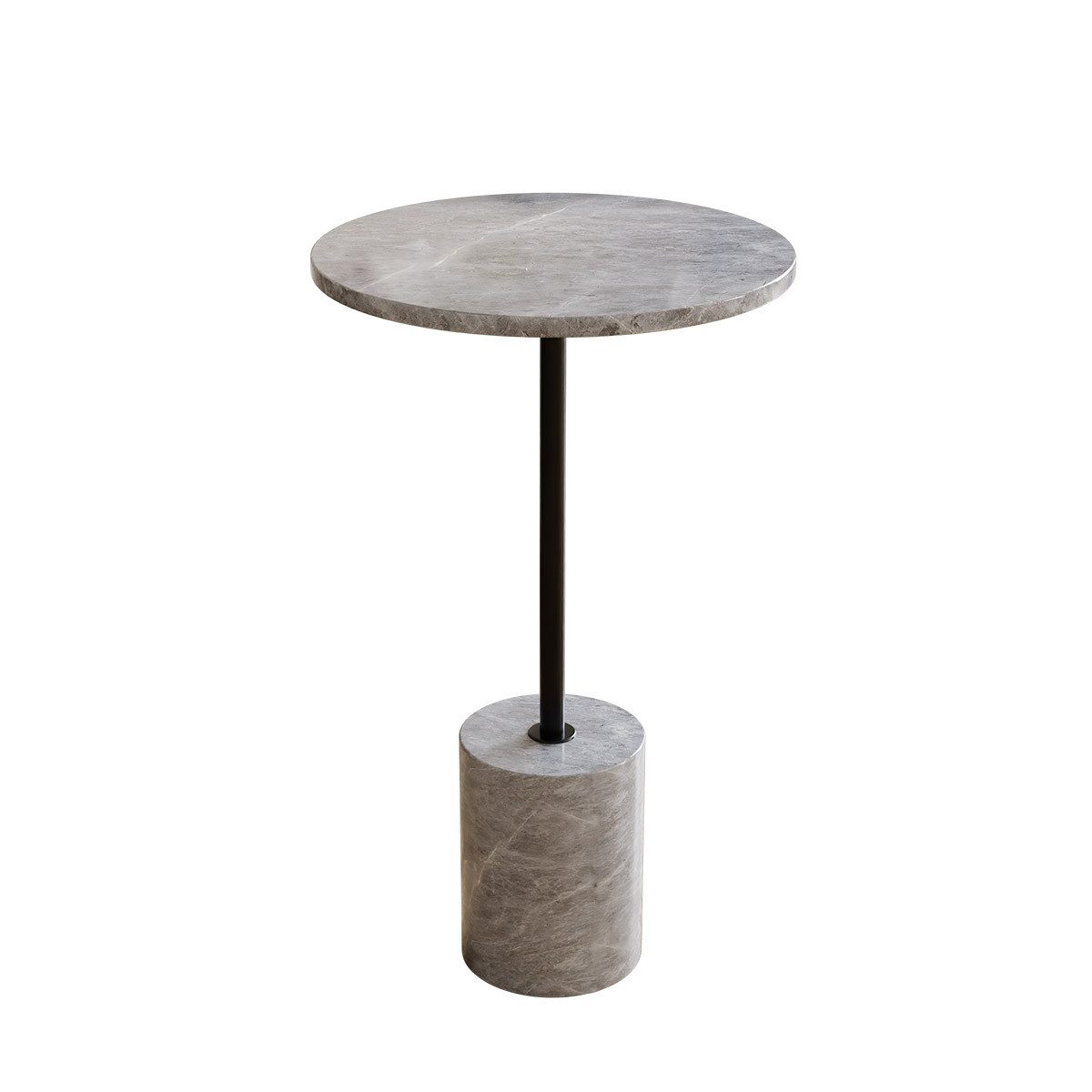 Liadomo Beistelltisch Goro, Couchtisch, Wohnzimmertisch, Marmortisch, Sofatisch (drei verschiedene Farben), massiver Marmortisch rund Ø 36 cm – für Wohnzimmer & Schlafzimmer