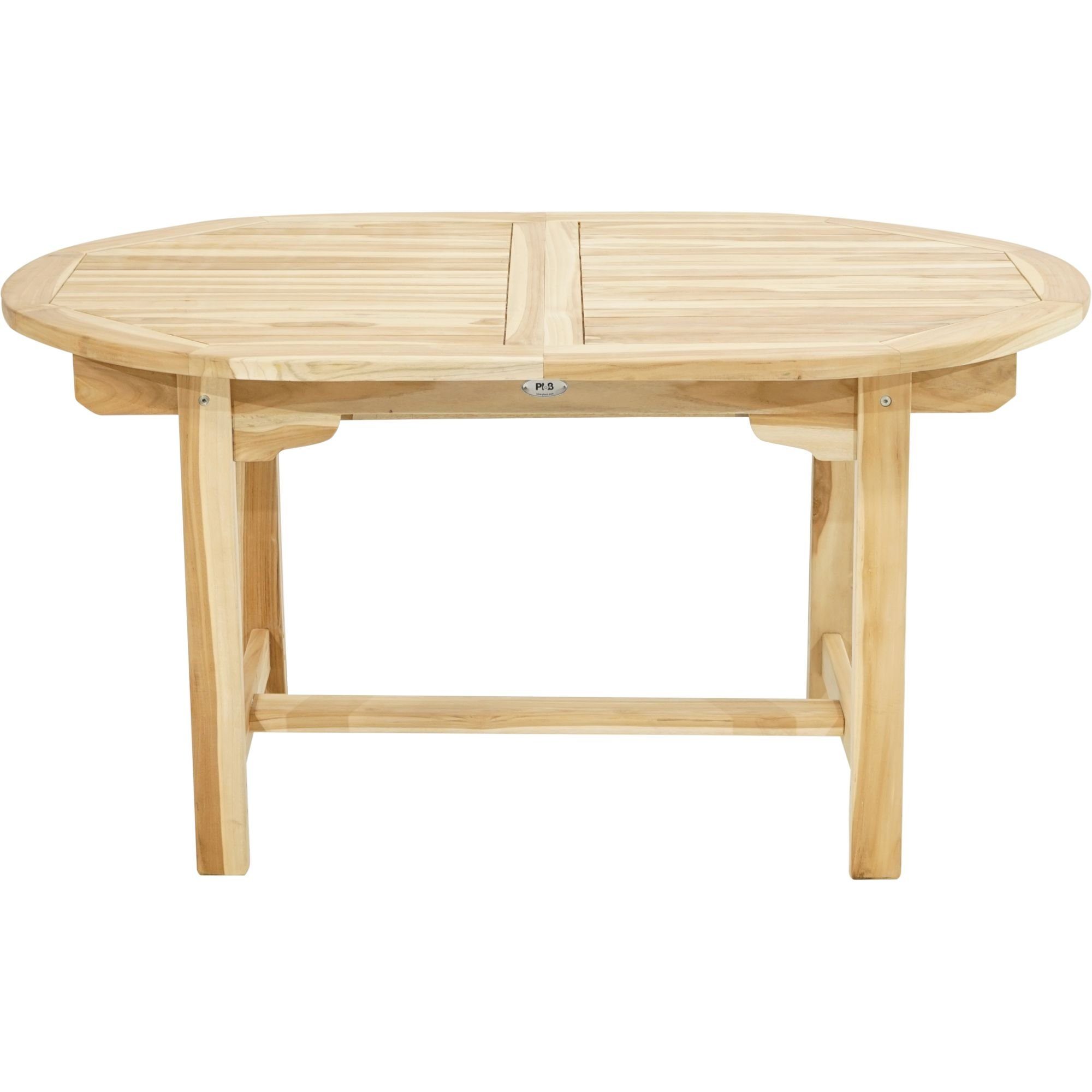 Ploß Gartentisch LOUISIANA, ECO-TEAK® Holztisch - Oval - Ausziehbar