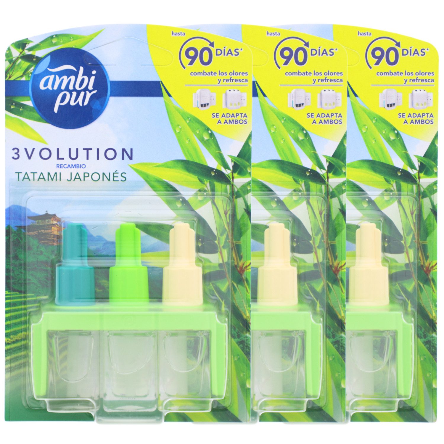 ambi pur Raumduft 3x Ambi Pur 3Volution Tatami Japan Lufterfrischer je 21ml Nachfüller R