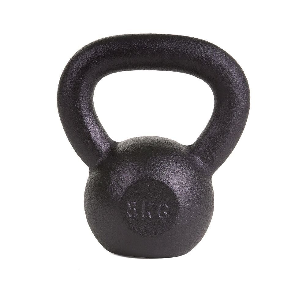 Sport-Thieme Kettlebell Kettlebell Pulverbeschichtet, Steigerung der koordinativen Fähigkeiten und Schnellkraft 8 kg