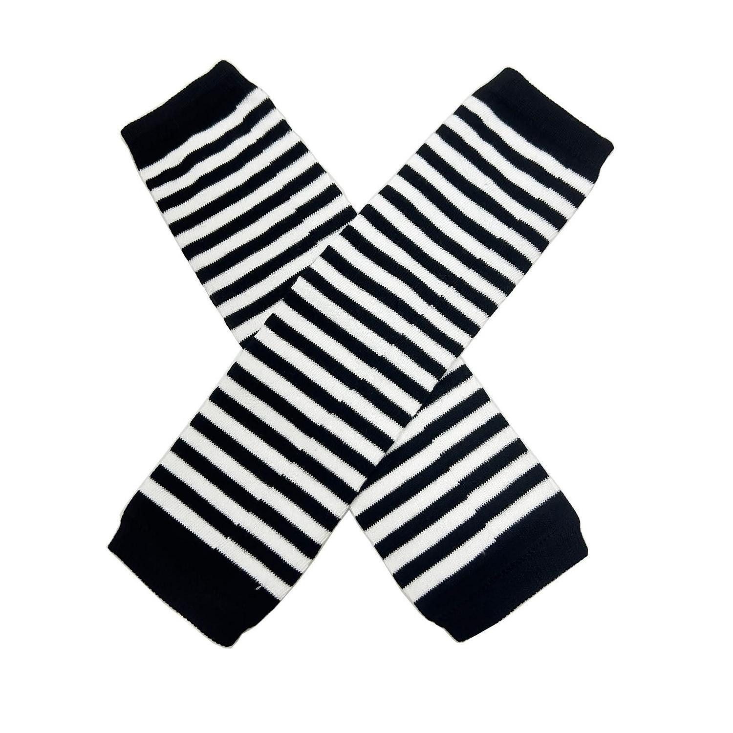 LuxusKollektion Strickhandschuhe Damen Fingerlose Strickhandschuhe gestreift (1-St)