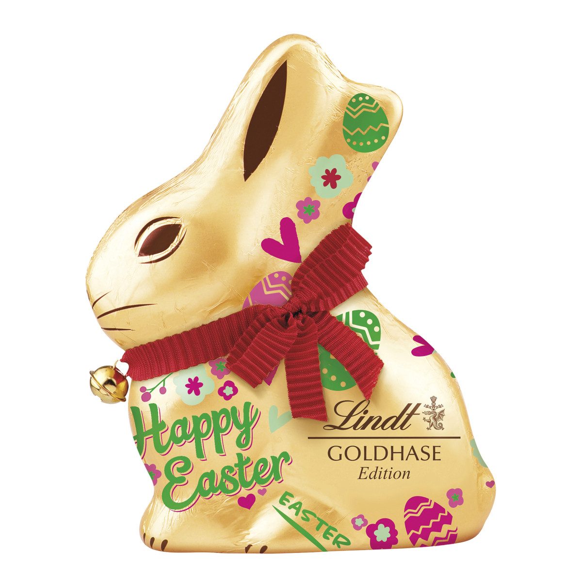 LINDT Schokolade, Lindt Goldhase Message Edition mit Süßer Botschaft der Klassiker 100g