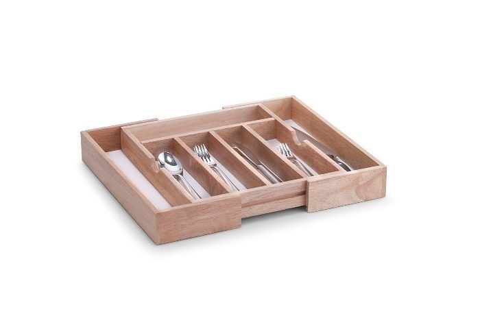 Zeller Present Besteckkasten, ausziehbar, Gummibaumholz günstig online kaufen