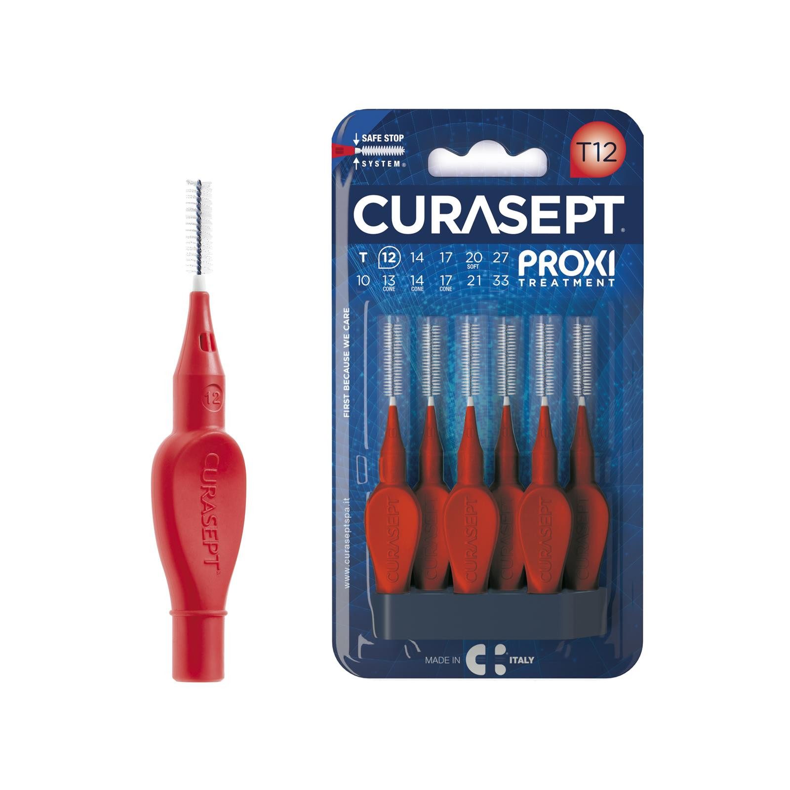 Curasept Interdentalbürsten Curasept Proxi Interdentalbürsten T12 - 6 Stück Rot 1,2 mm