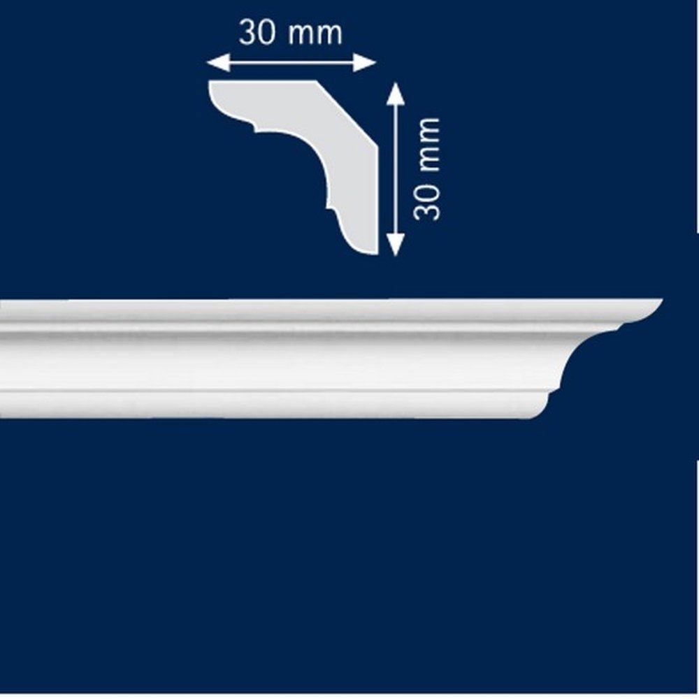 PROVISTON Stuckleiste Polystyrol, 30 x 30 günstig online kaufen