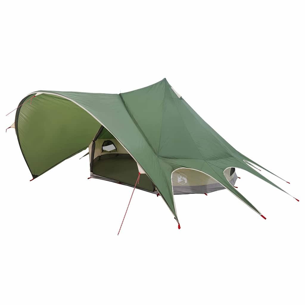 vidaXL Tipi-Zelt Teepee Zelt für 3 Personen Grün und Grau 312 x 312 x 197 cm, (1 tlg)