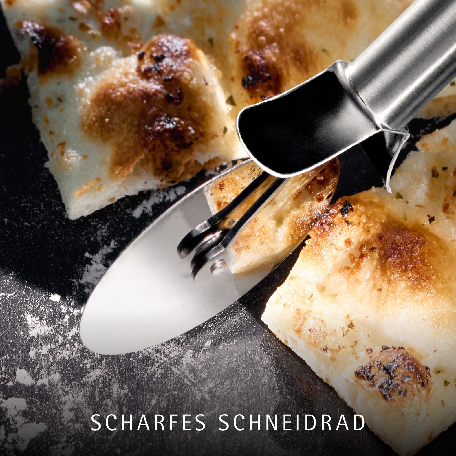 WMF Pizzaschneider Profi Plus, Cromargan® Edelstahl Rostfrei 18/10