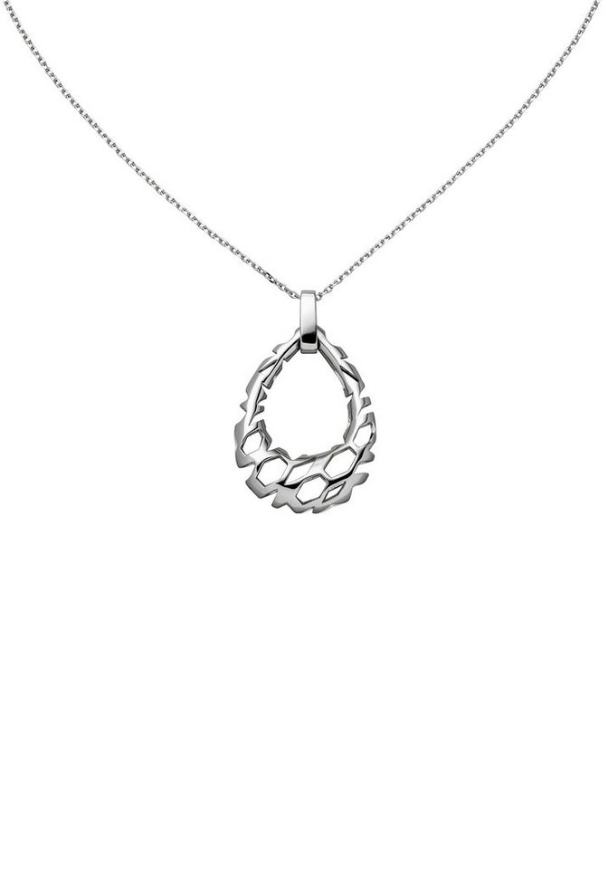 JOBO Kette mit Anhänger Halskette Tropfen, 925 Silber 45 cm