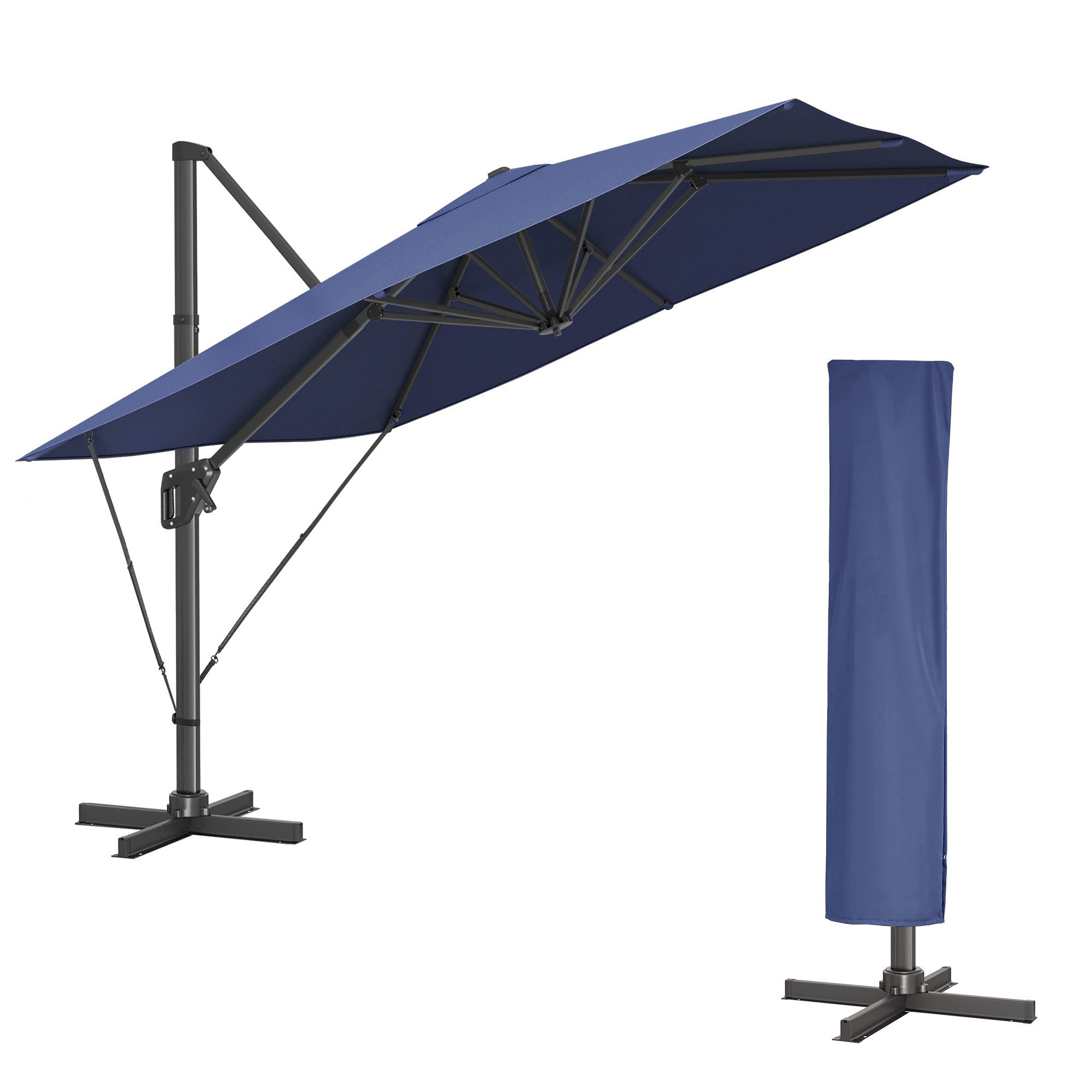 SONGMICS Sonnenschirm, LxB: 290,00x290,00 cm, UPF günstig online kaufen
