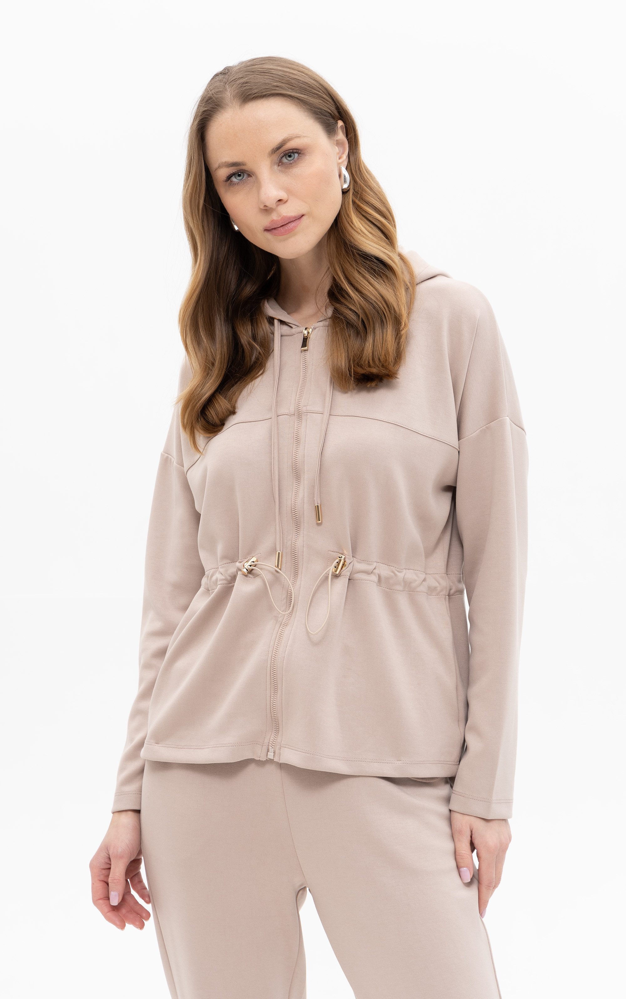 Passioni Strickjacke mit Taillenzug günstig online kaufen