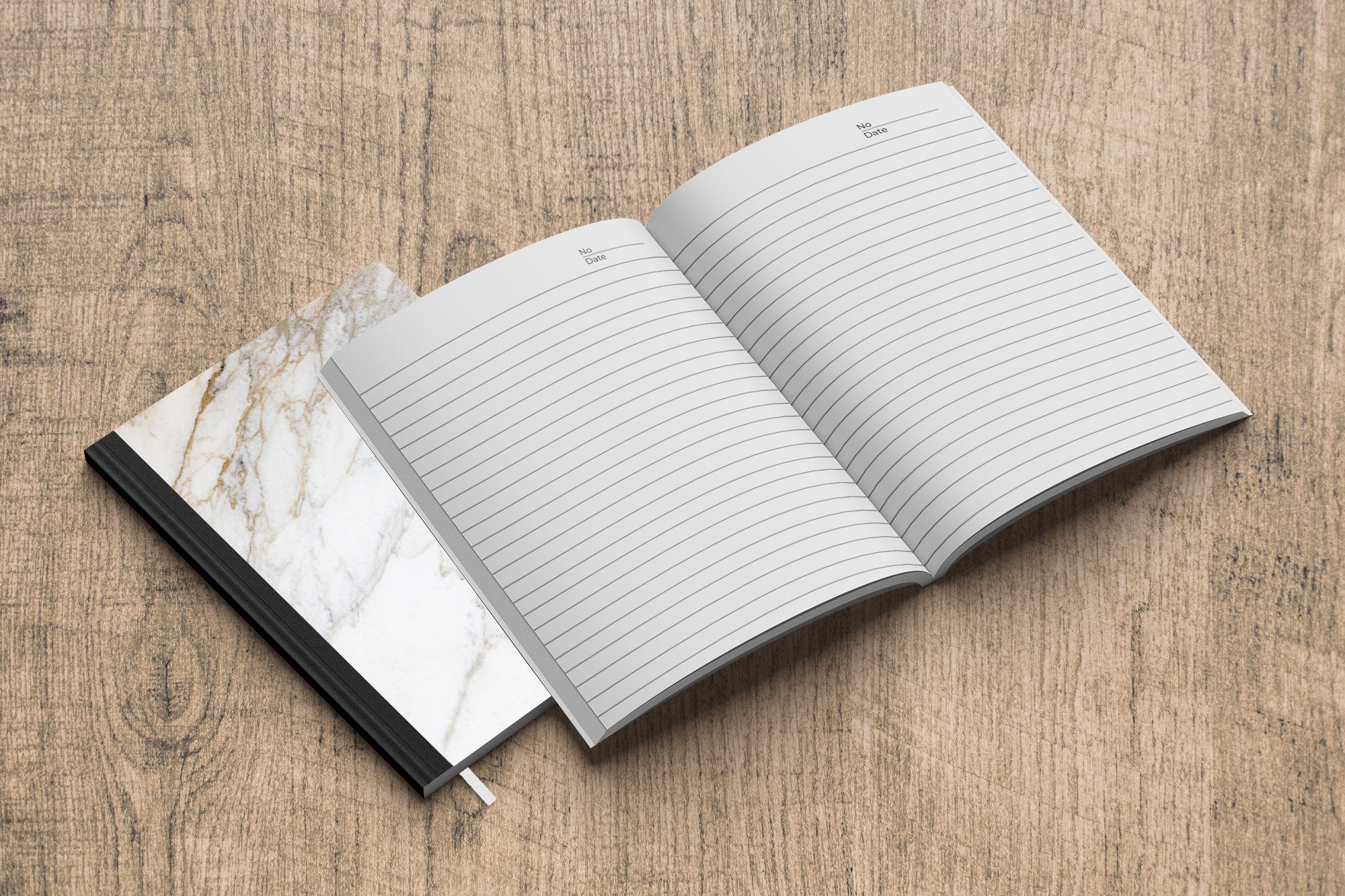 Notizbuch Tagebuch, Seiten, 98 - Weiß Journal, - Gold - - Marmoroptik Notizheft, MuchoWow Haushaltsbuch Merkzettel, Luxus, A5, Stein Stein - - Marmor