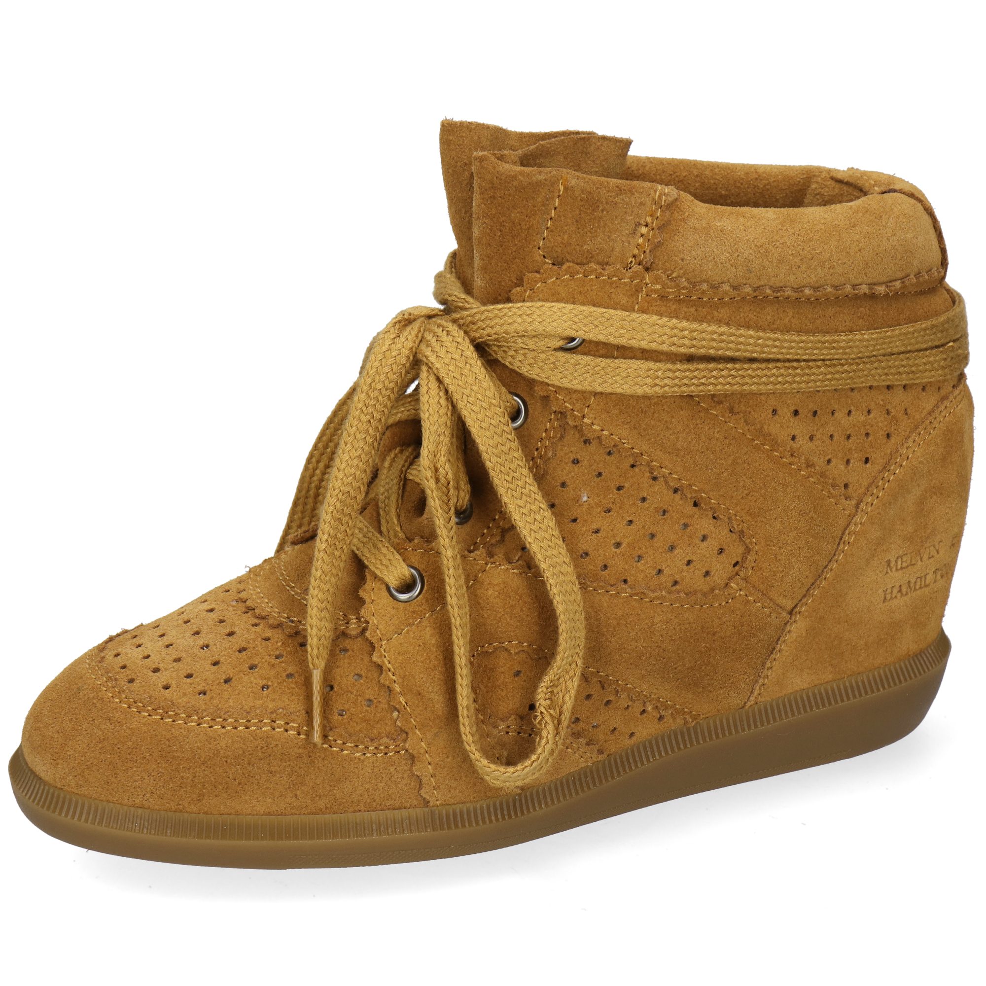 Melvin & Hamilton Lou 1 Leder-Sneakers für Damen Sneaker Keilabsatz, Echtes Leder
