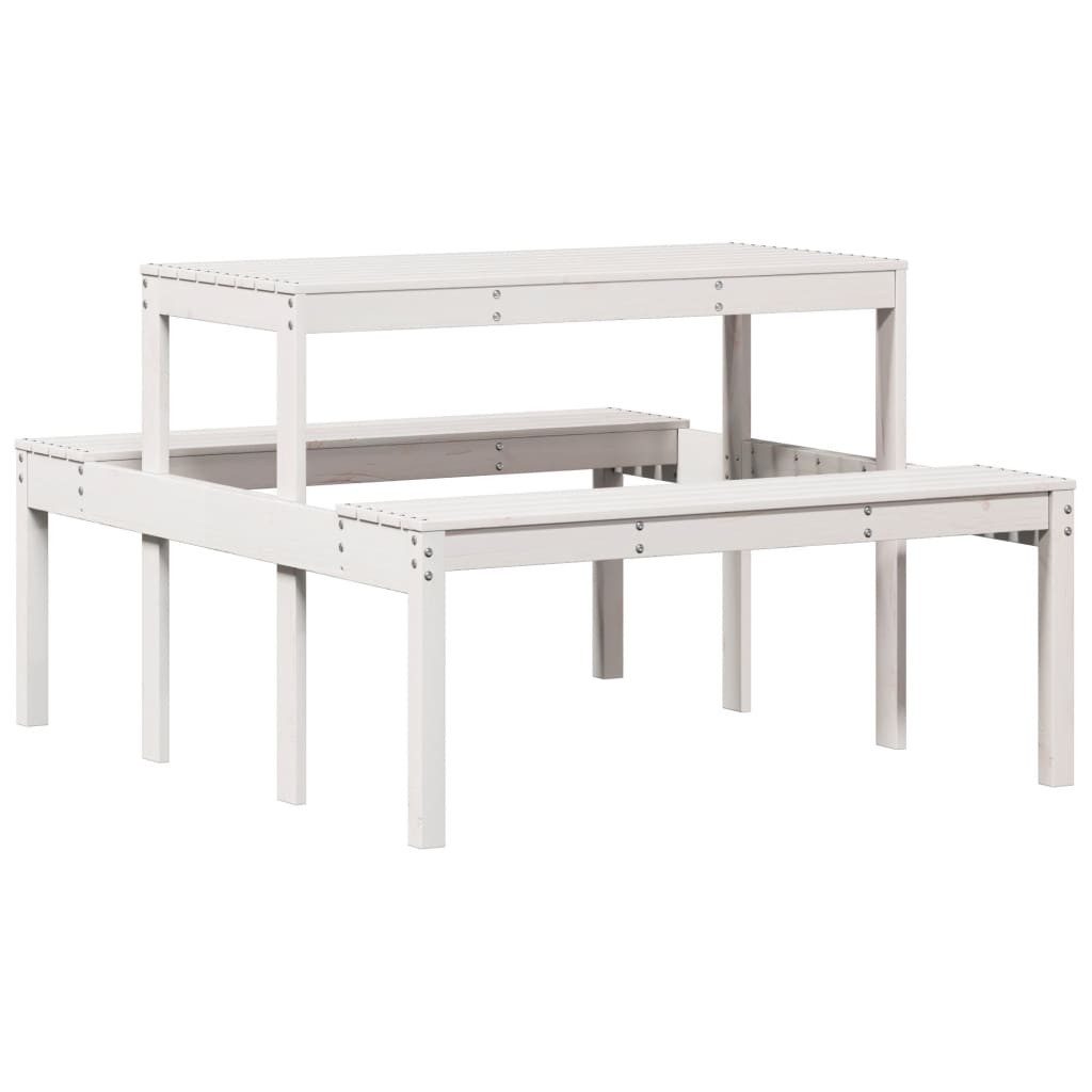 vidaXL Gartentisch Picknicktisch 110x134x75 cm Massivholz günstig online kaufen
