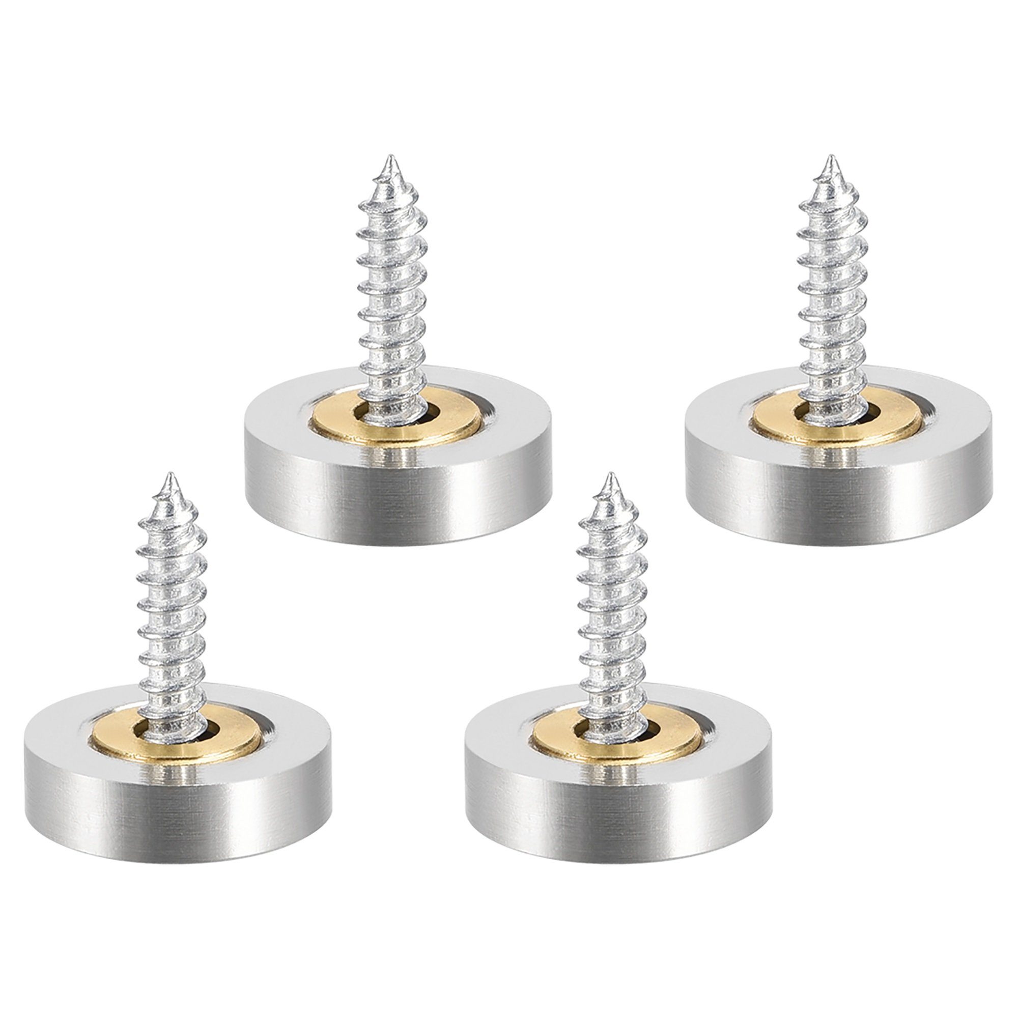 BAYLI Regal 20er Set Spiegel Schrauben mit Kappen, 16mm Zierschrauben mit Abdeckk – Bild 2 von 5
