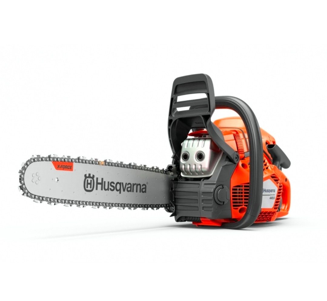 Husqvarna Benzin-Kettensäge 445S Mark II, 38,00 cm Schwertlänge