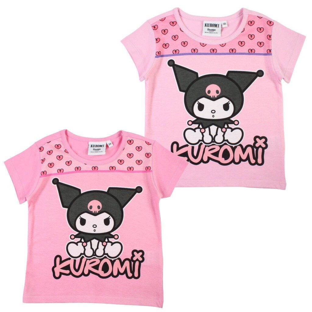 Hello Kitty Kurzarmshirt Hello Kitty Kuromi Kinderkurzhemd
