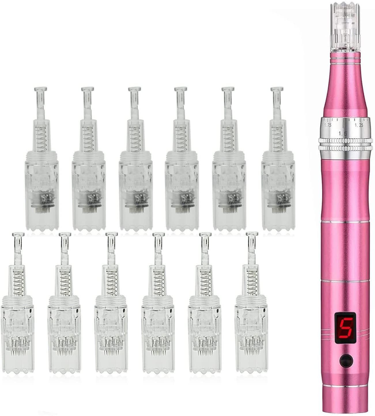 Mikrodermabrasionsgerät Zggzerg LCD titanium Mikro-Nadelrolle Pen.