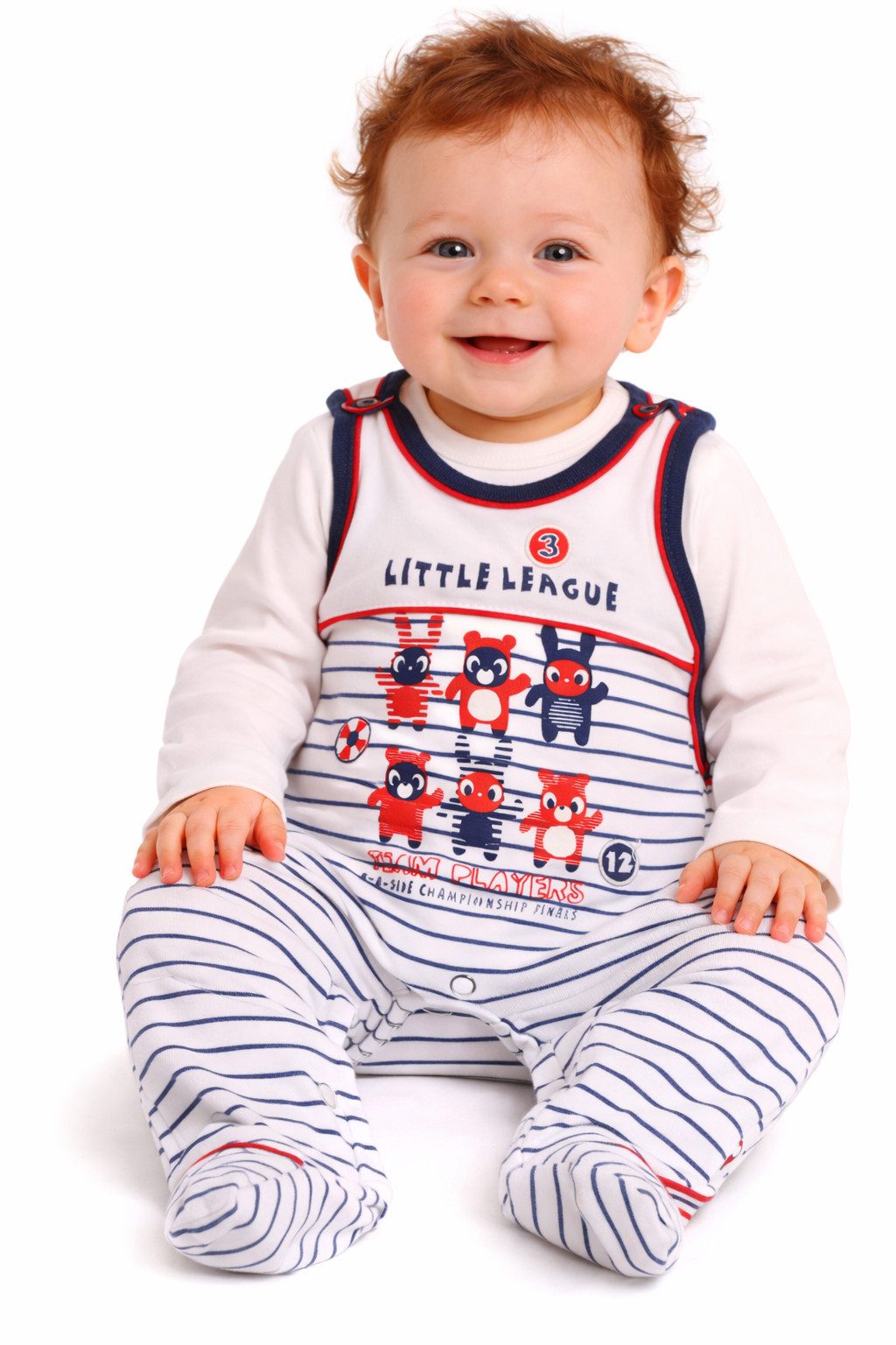 La Bortini Strampler Baby Anzug Stramplerhose Langarmshirt Set (Anzug für Neugeborene, Erstlingsset 2-teilig) aus Baumwolle, 50 56 62 68 74 80 86
