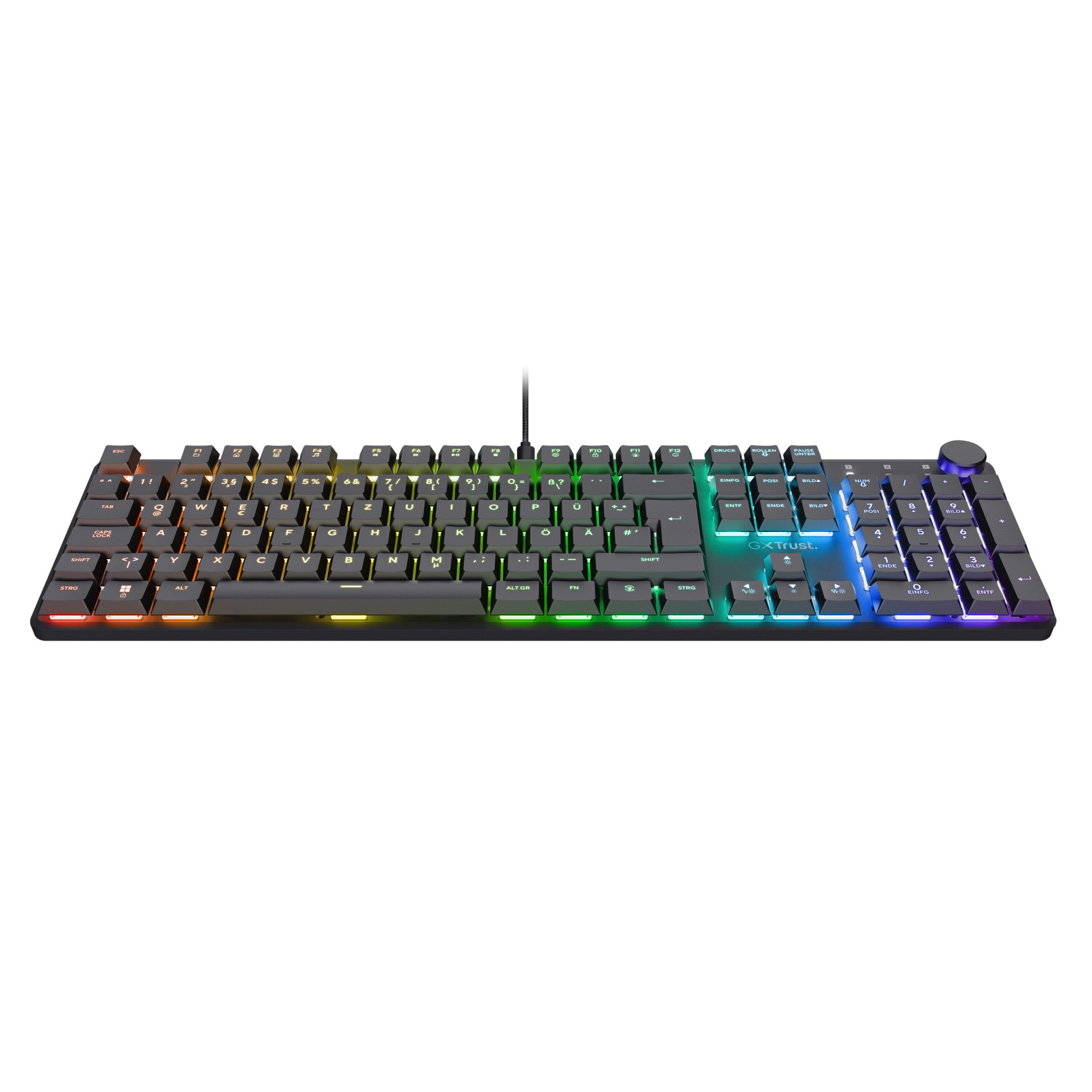 Trust GXT 866 Torix Gaming Tastatur mechanisch RGB Keyboard für PC Gaming-Tastatur