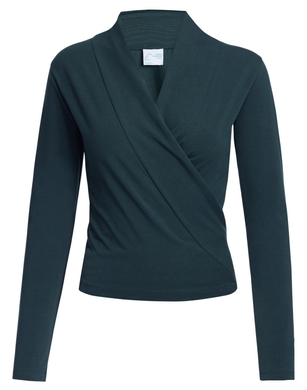ESPARTO Yoga-Wickeljacke Wickelshirt Dhaara in Bio-Baumwolle variabel zu bi günstig online kaufen