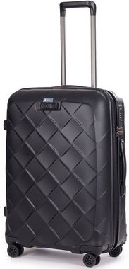 Stratic Hartschalen-Trolley Leather&More M, matt black, 4 Rollen, Reisekoffer Reisegepäck Aufgabegepäck TSA-Zahlenschloss
