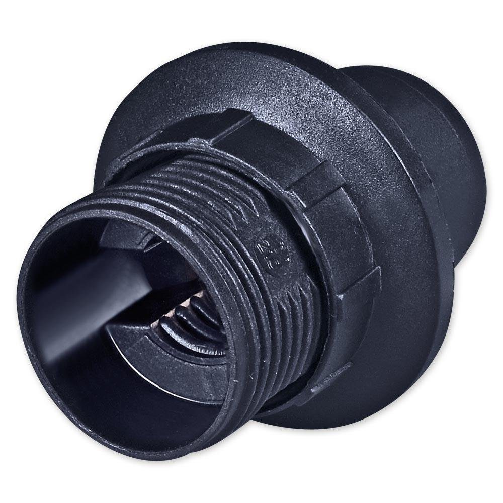 Aling Conel Lampenfassung E14 (PBT) Gewindefassung mit Einbauring, (Set, 1-St)