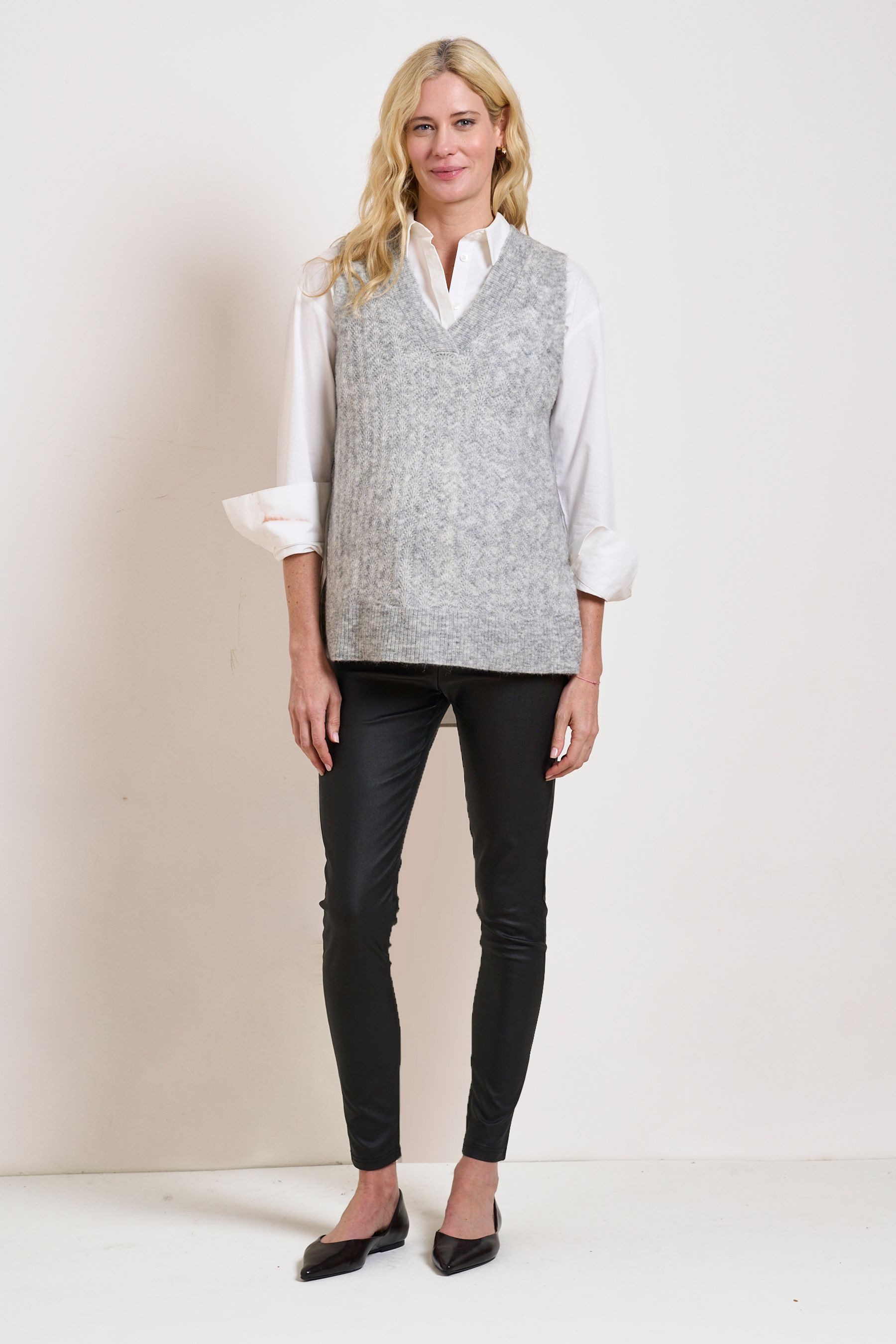 Seraphine Strickpullover Seraphine Umstands-Trägertop aus Wollgemisch (1-tlg)