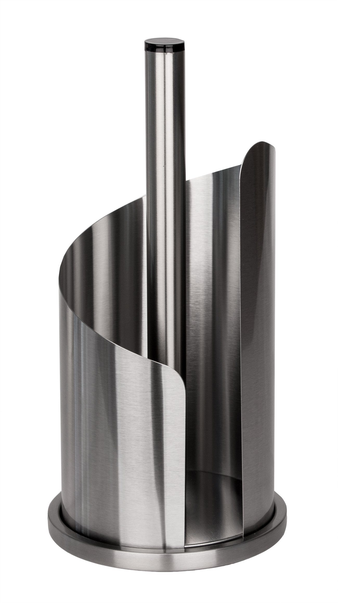 BigDean Folienspender Küchenrollenhalter stehend Edelstahl matt gebürstet Halter Küchenro