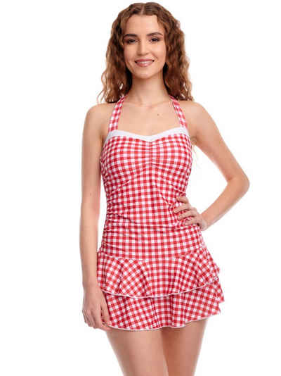Pussy Deluxe Badeanzug »Red Plaid«