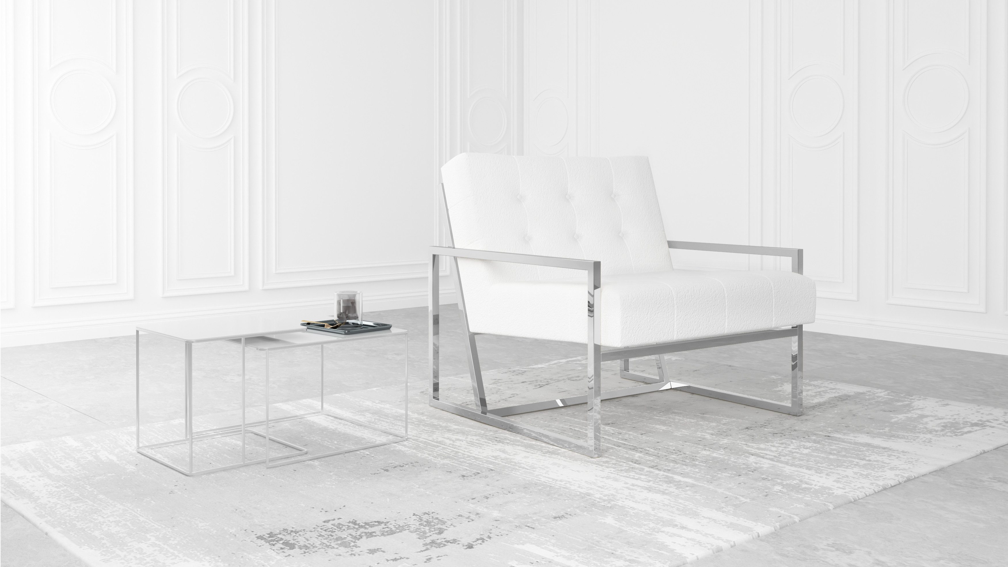 S-Style Möbel Loungesessel Tampa mit Metallfüße günstig online kaufen