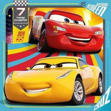 Ravensburger Puzzle Disney Cars: Bunte Flitzer. Puzzle 3 x 49 Teile, 49 Puzzleteile