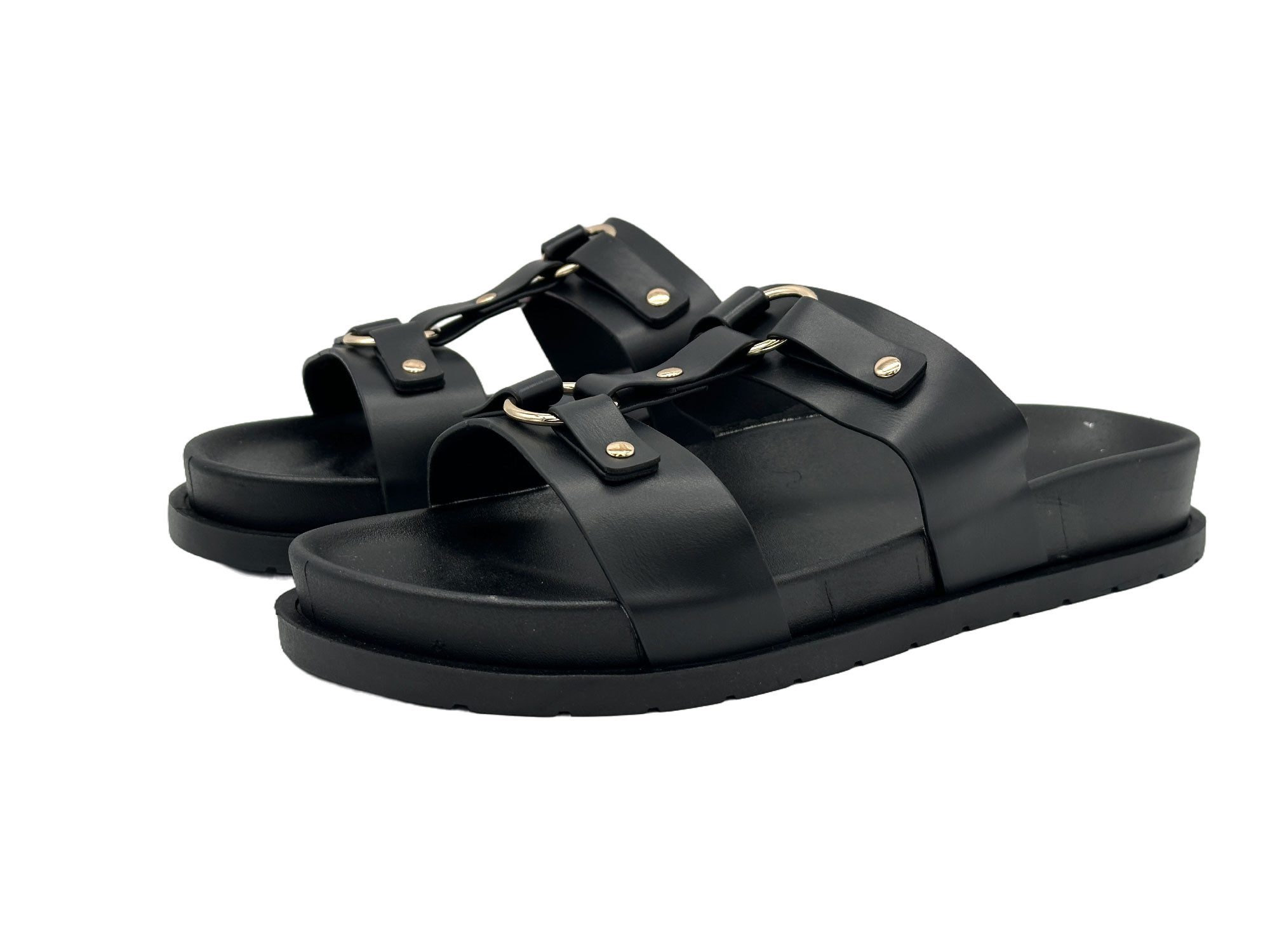 Nowaland Damen Sandalen – Leichte Pantoletten mit dekorativen Riemen Pantolette Sommerlich, leicht, bequem und stilvoll kombinierbar