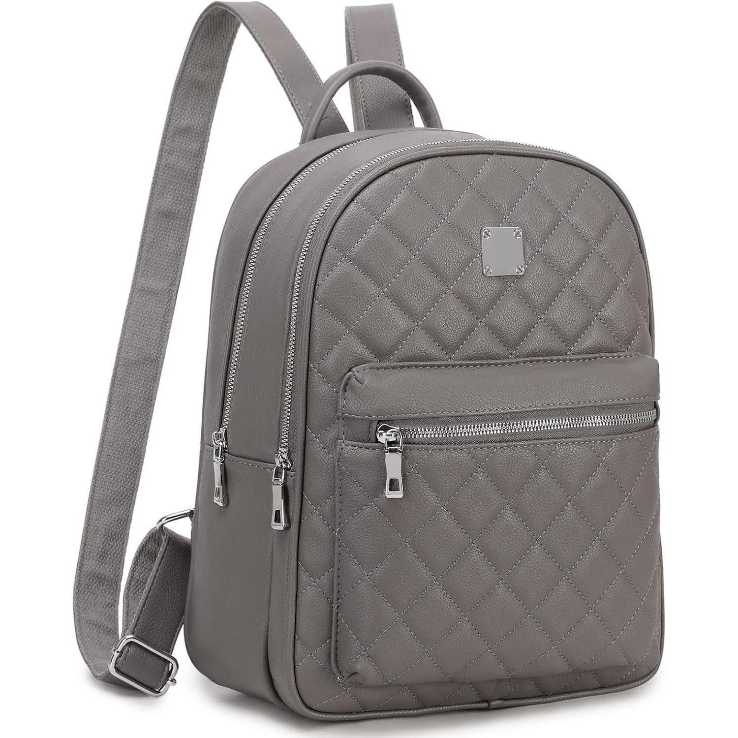 LuxusKollektion Minirucksack Damen Klein Leder Rucksack PU Elegant Daypack Mädchen Beige