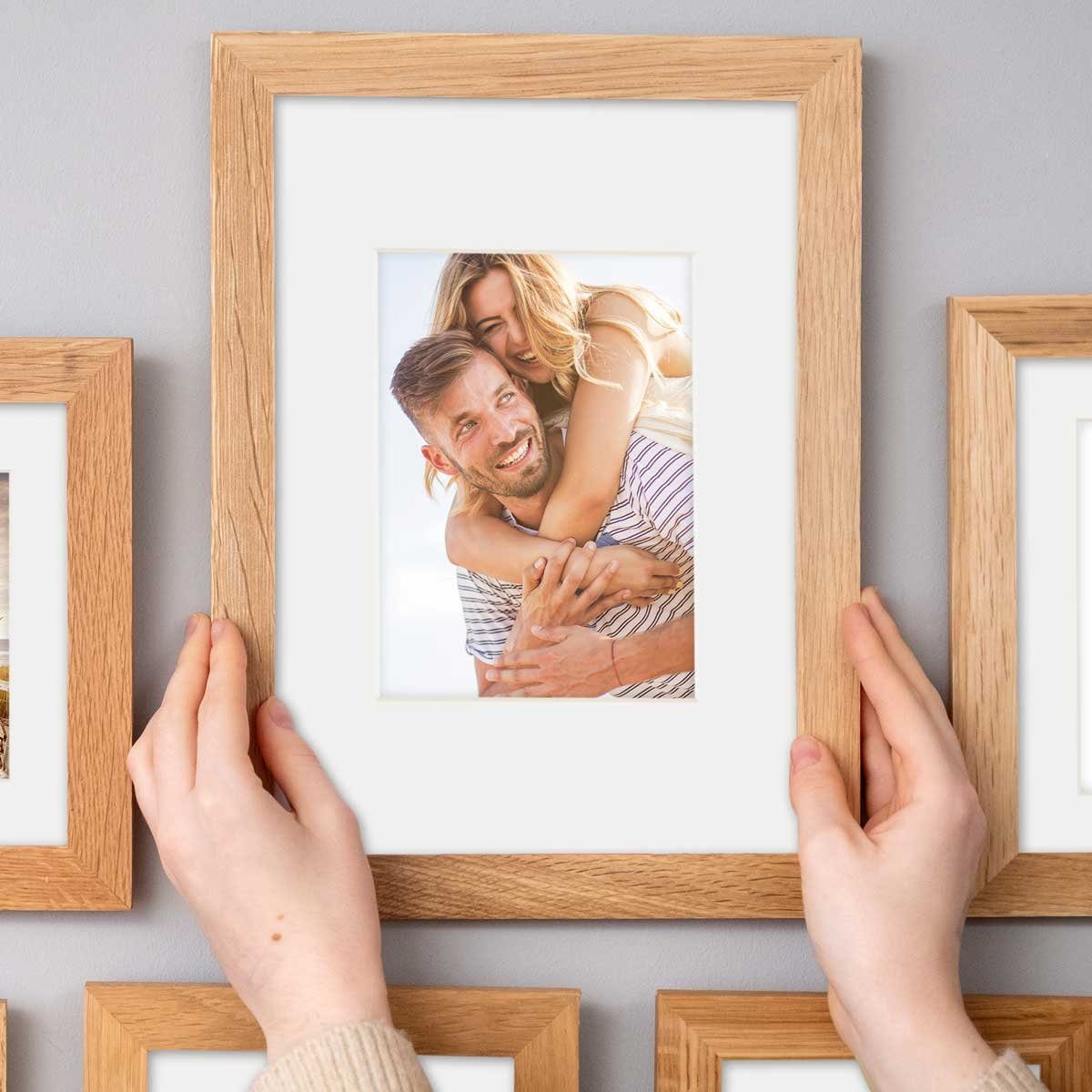 PHOTOLINI Bilderrahmen Passepartouts 10er Set - die Fotos und Bilder in den Fokus setzen