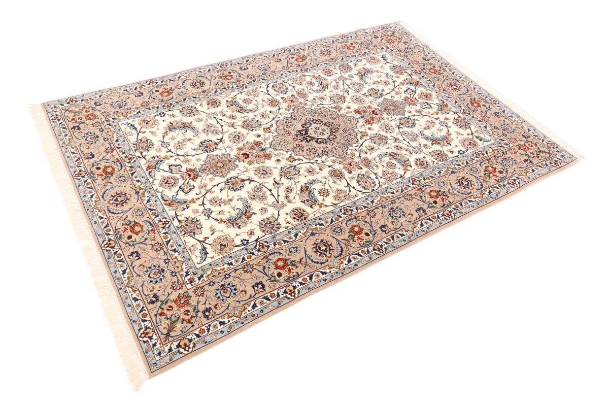 mm Nain 149x225 Höhe: rechteckig, Handgeknüpfter 6 Isfahan Orientteppich Trading, Orientteppich, Seidenkette