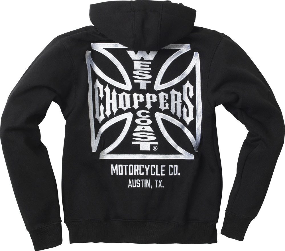 West Coast Choppers Kapuzenpullover Og Atx Zip Hoody Black