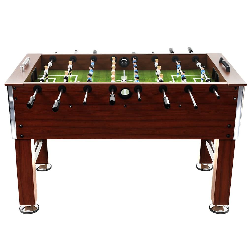vidaXL Kickertisch Kickertisch Stahl 60 kg 140 x 74,5 x 87,5 cm Braun