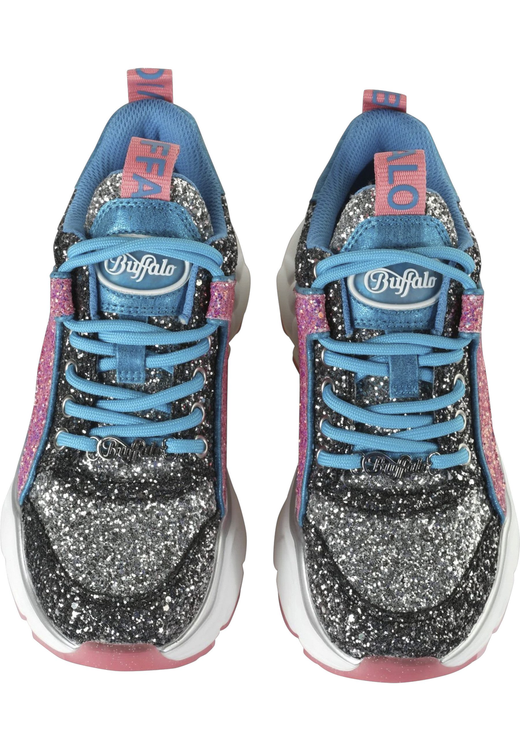 Buffalo Buffalo Damen Buffalo Binary Glam Vegan Glitter Trainingsschuh