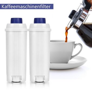 Clanmacy Wasserfilter 8x Wasserfilter für Delonghi kompatibel für DLSC002 ECAM ETAM Zubehör für EC800 EC680 für Delonghi DLSC002 mit Aktivkohle 60 Liter Wasser