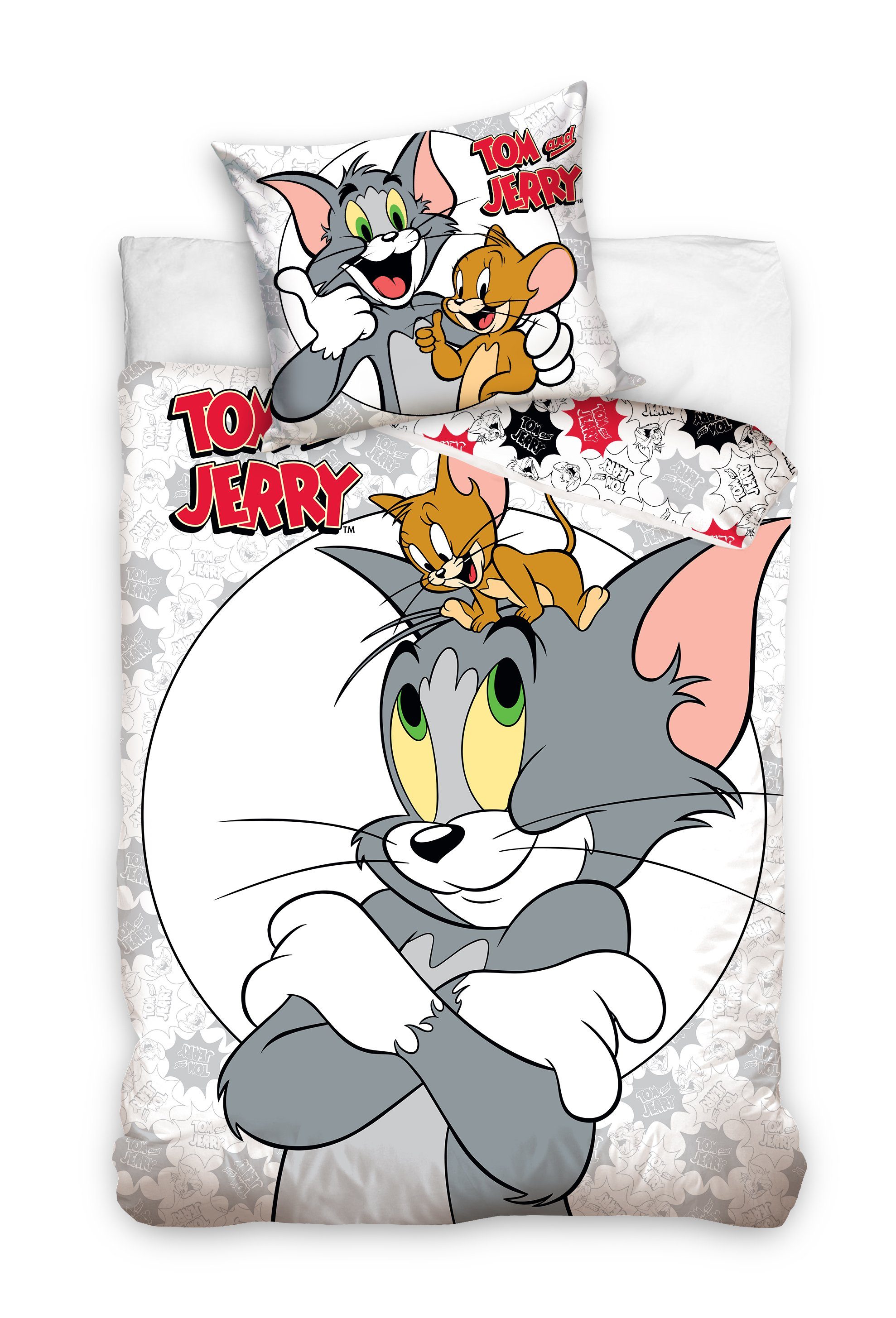 Carbotex Bettwäsche Tom and Jerry Kinderbettwäsche 135 x 200 cm