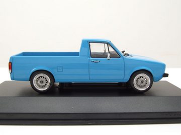 Solido Modellauto VW Caddy Pick Up 1990 blau Modellauto 1:43 Solido, Maßstab 1:43