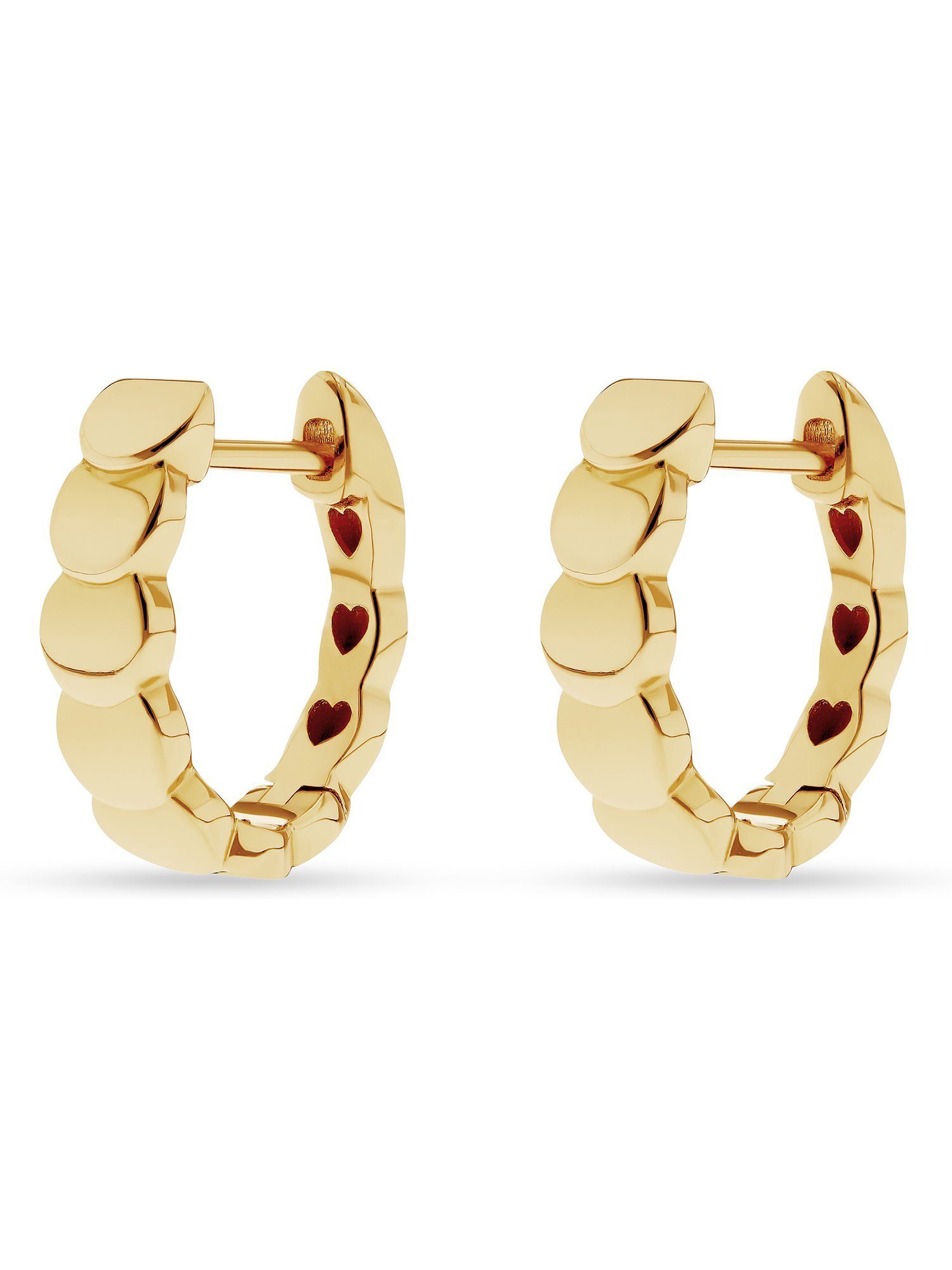 Paar Creolen CHRIST Damen-Creolen 585er Gelbgold