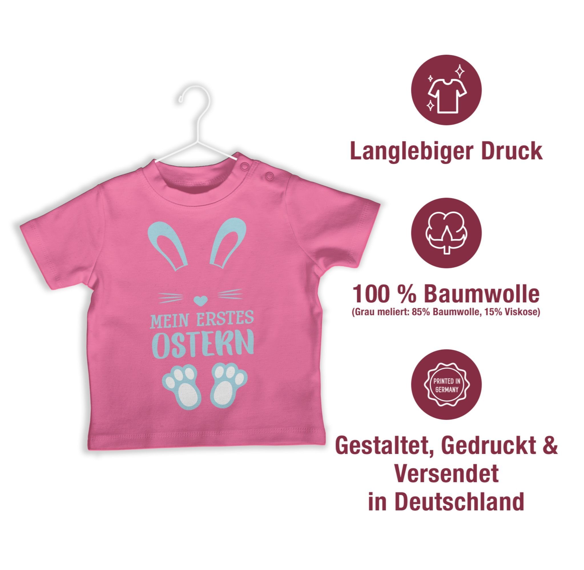 Pink - Hase Shirtracer Ostergeschenke Ostern 2 T-Shirt Mein erstes