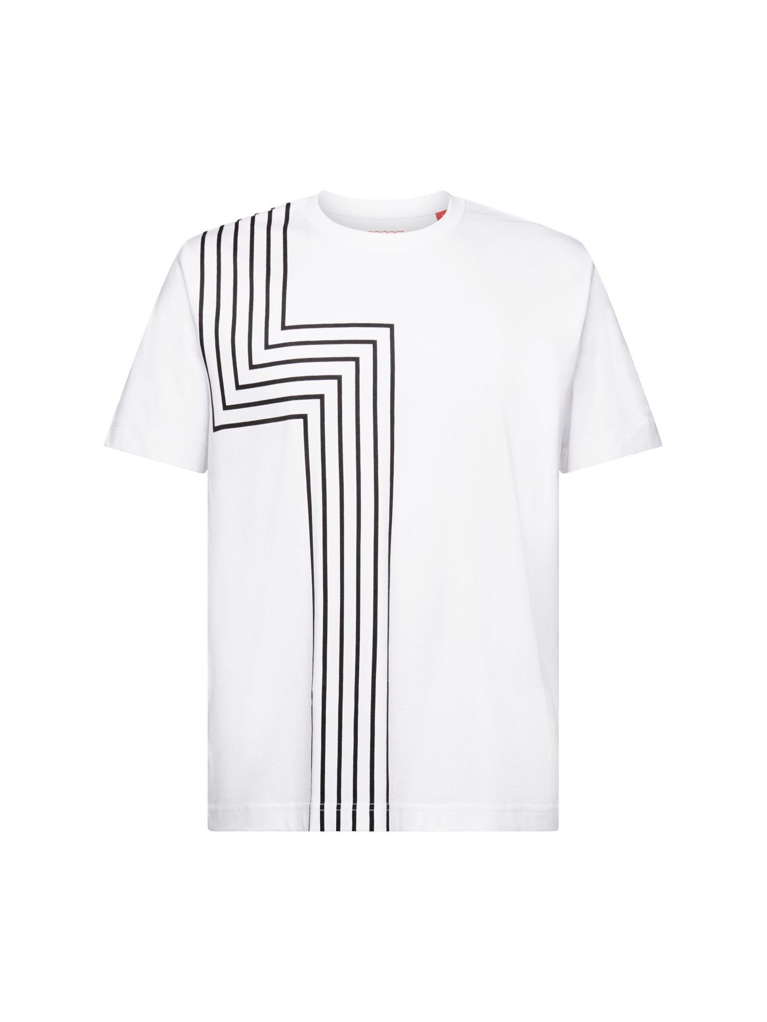 Esprit T-Shirt T-Shirt mit Print (1-tlg) WHITE