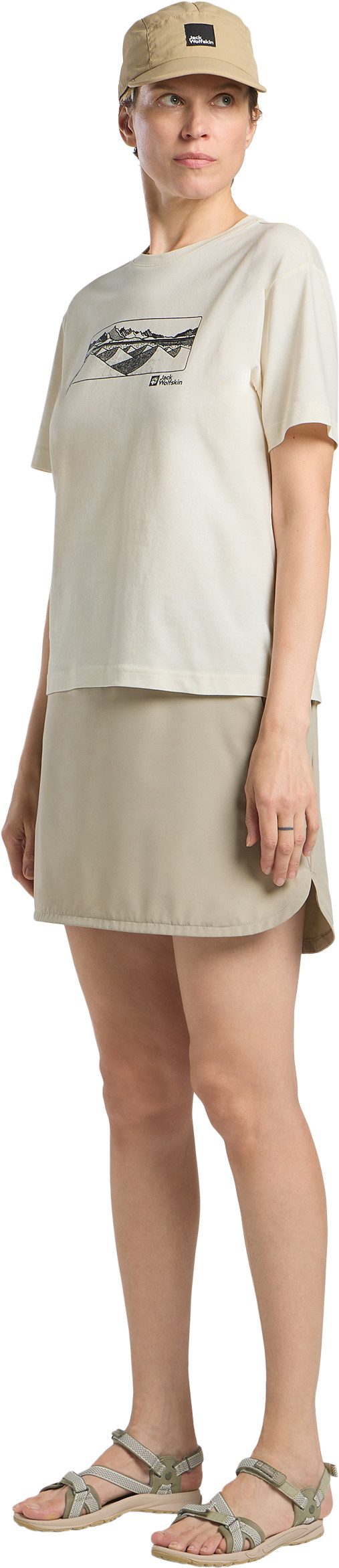 Jack Wolfskin Skort WAIMEA SKORT W für Wandern und Trekking, aus Polyester, mit Stretcheinsatz