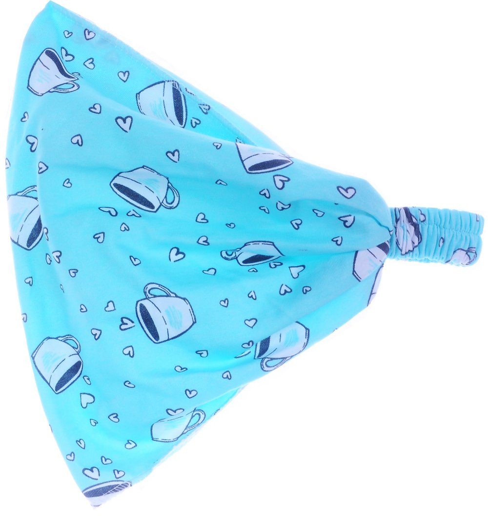 La Bortini Kopftuch Kopftuch Mütze für Baby und Kinder 42 - 54 cm Sommertuch Bandana, aus reienr Baumwolle, gemustert, mit Gummizug